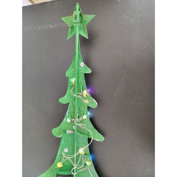 Metal light up Xmas tree lawn decor hanging home unique - Picture 9 of 9